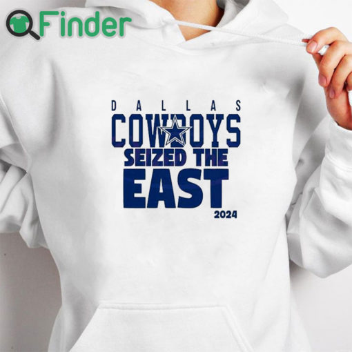 white hoodie Dallas Cowboys Seized The East 2024 T Shirt