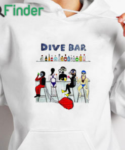 white hoodie Dave Portnoy Dive Bar Shirt