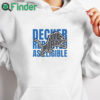 white hoodie Decker Reported As Eligible Tee Shirt