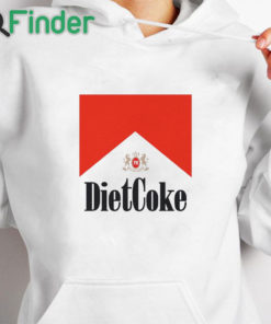 white hoodie Diet Coke Diet Cigs Shirt