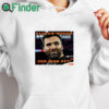 white hoodie Flacco Round And Find Out Shirt