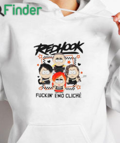 white hoodie Redhook South Park 'Fuckin' Emo Cliché T shirt