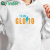 white hoodie Team Glojo Shirt