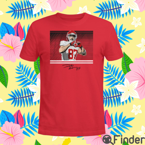 Kansas City Chiefs Travis Kelce Throw Up The Heart Hands Signature Shirt