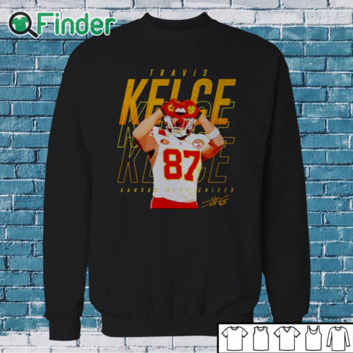 Sweatshirt Travis Kelce Kansas City Chiefs heart signature shirt