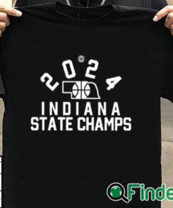 T shirt black 2024 Indiana State Champs Shirt