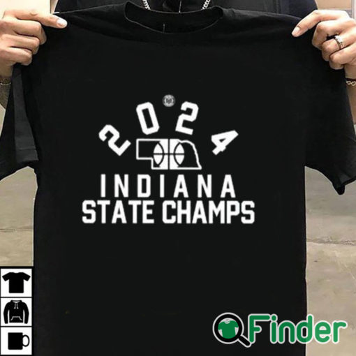 T shirt black 2024 Indiana State Champs Shirt