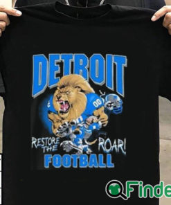 T shirt black Aidan Hutchinson Detroit Re The Roar Shirt