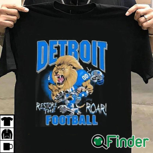 T shirt black Aidan Hutchinson Detroit Re The Roar Shirt