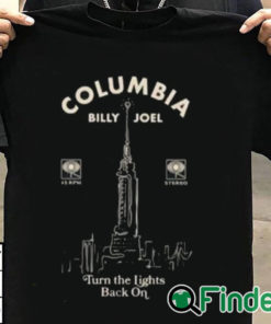 T shirt black Billy Joel Turn The Lights Back On Empire Shirt