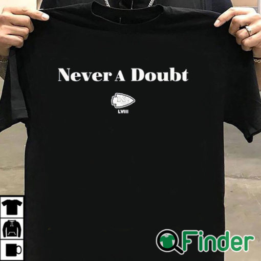 T shirt black Chiefs Never A Doubt Shirt