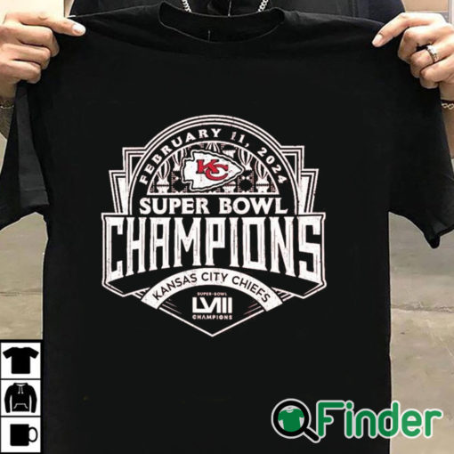 T shirt black February 11 2024 Super Bowl Champions Kansas City Chiefs Shirt