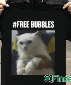 T shirt black Free Bubbles Cat Shirt