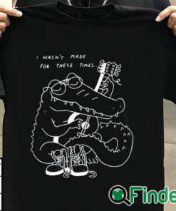 T shirt black Gators Guitar I Wasn’t Made For These Times Shirt