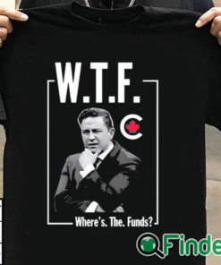 T shirt black Pierre Poilievre WTF Where’s The Funds Bring It Home T Shirt