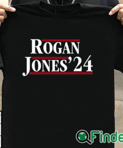 T shirt black Rogan Jones '24 Funny Political Mens T Shirt
