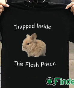 T shirt black Trapped Inside This Flesh Prison Shirt