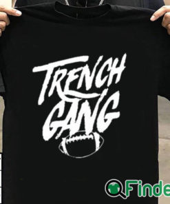 T shirt black Trench Gang American Football Shirt