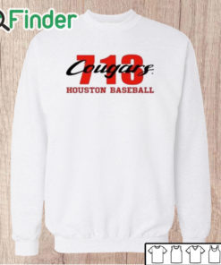 Unisex Sweatshirt 713 Cougars Houston Baseball Shirt