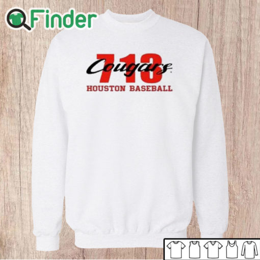 Unisex Sweatshirt 713 Cougars Houston Baseball Shirt