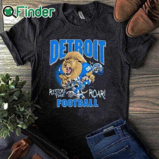 black T shirt Aidan Hutchinson Detroit Re The Roar Shirt