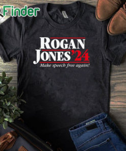 black T shirt Rogan Jones '24 Funny Political Men Shirt