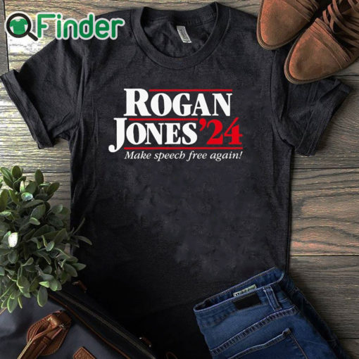 black T shirt Rogan Jones '24 Funny Political Men Shirt