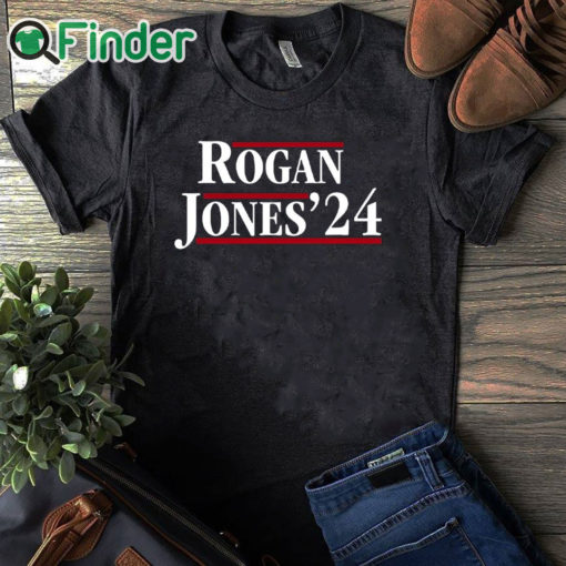 black T shirt Rogan Jones '24 Funny Political Mens T Shirt