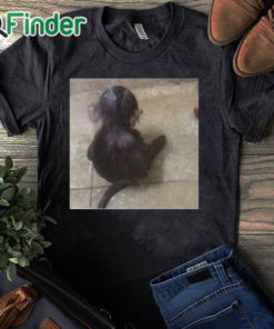 black T shirt Sad Monkey In The Shower Shirt