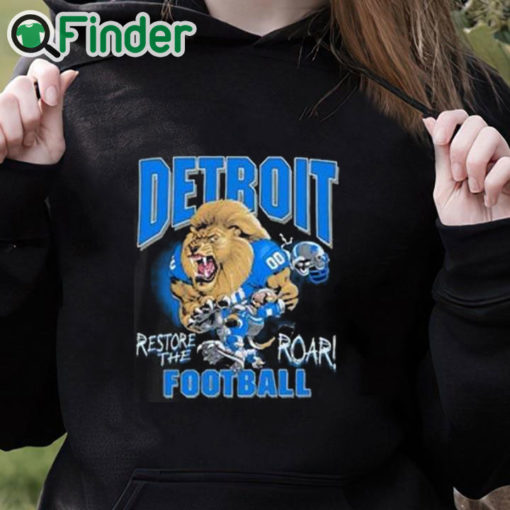 black hoodie Aidan Hutchinson Detroit Re The Roar Shirt