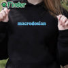 black hoodie Billy Macrodosian Shirt