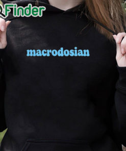 black hoodie Billy Macrodosian Shirt