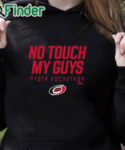 black hoodie Carolina No Touch My Guys Pyotr Kochetkov Shirt