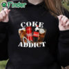 black hoodie Coke Addict Shirt