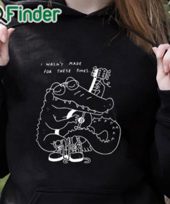 black hoodie Gators Guitar I Wasn’t Made For These Times Shirt