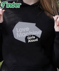 black hoodie Love Machine Artwork T Shirt