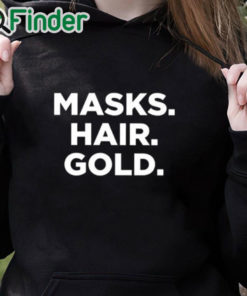 black hoodie Marty Scurll Masks Hair Gold Shirt