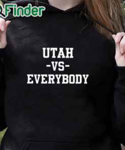 black hoodie Utah Vs Everybody Shirt