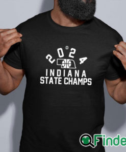 black shirt 2024 Indiana State Champs Shirt