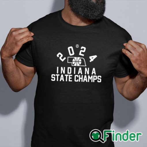 black shirt 2024 Indiana State Champs Shirt