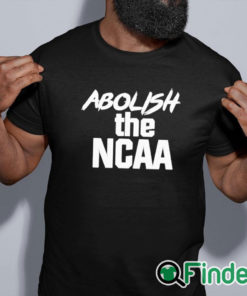 black shirt Abolish The NCAA T Shirt