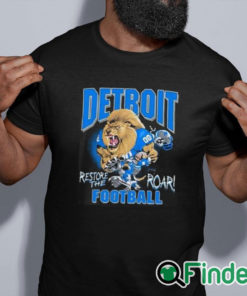 black shirt Aidan Hutchinson Detroit Re The Roar Shirt