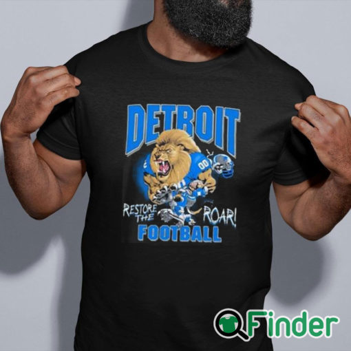 black shirt Aidan Hutchinson Detroit Re The Roar Shirt