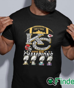 black shirt Chiefs Took It Back Super Bowl LVIII 4 Time Champions Shirt