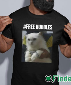 black shirt Free Bubbles Cat Shirt