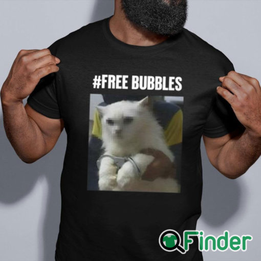 black shirt Free Bubbles Cat Shirt