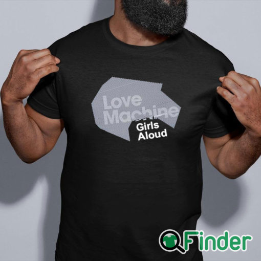 black shirt Love Machine Artwork T Shirt