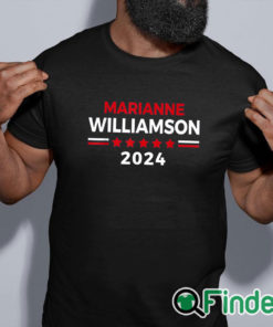 black shirt Marianne Williamson For President 2024 Shirt