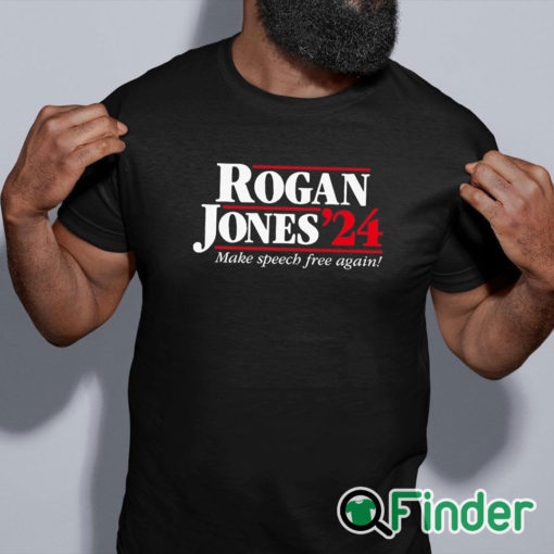 black shirt Rogan Jones '24 Funny Political Men Shirt