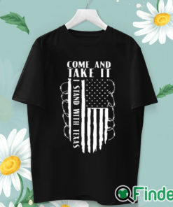 unisex T shirt Come And Take It Patriotic Conservative Razor Wire Border Shirt